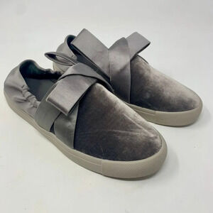 Mercedes Castillo‎ Jamilla Velvet Bow Sneakers Gray